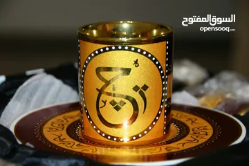  7 طقم فناجين قهوة مذهب فاخر Golden coffee cups set