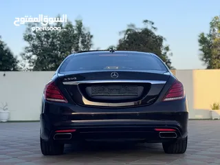  12 مرسيدس 2017 فئة s550 بدون حوادث midnight package لون مميز وداخليه مميزه مسجل في وكالة الزواوي