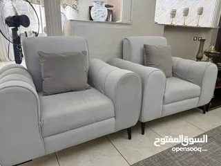  3 طقم كنب خشب زان  سبعة مقاعد ، إسفنج دانلوب