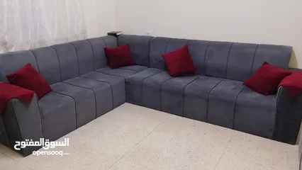  1 كنب كورنر زائد ثلاثية للبيع