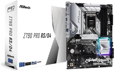  1 ASRock Z790 Pro RS/D4 Motherboard, Supports Intel 12th and 13th Generation CPU (LGA1700), Z790 Chips