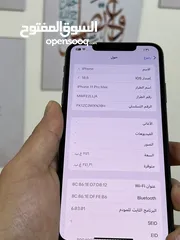  3 ايفون 11 برو ماكس بحالة الوكاله ولا نقرة  ذاكرة 256 جيجا