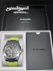  3 D1 Milano Men’s Skeleton Automatic Watch - Luxury Italian Timepiece with Stainless Steel Case.