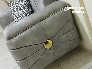  7 طقم كورنر Spider تفصيل خشب لاتيه وسويد