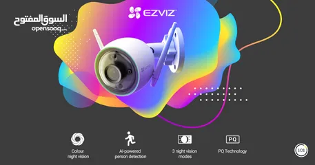  6 كاميرا واي فاي خارجية متحركة 360 درجة ايز فيز   EZVIZ C3N WIFI  SMART CAMIRA