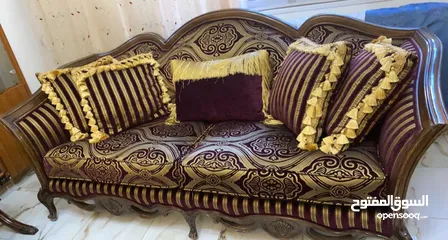  1 طقم كنب خشب زان