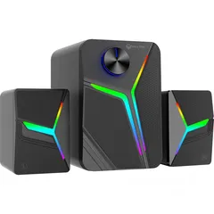  7 Meetion SP2011 2.1 Gaming Stereo Desktop Speakers with Subwoofers سماعات بإضاءة