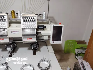  2 ماكنه تطريز 4رووس شبه جديده للبيع بسعر مغري للجادين