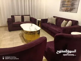  2 طقم كنب مستورد نخب أول 7 مقاعد (ثلاثي + ثنائي + 2 مفرد) خشب سويد فل + إسفنج دانلوب طبي