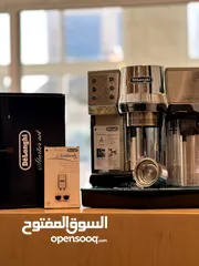  1 ماكننة قهوة اسبريسو  اوتوماتيك ديلونجي  Automatic espresso machine  delonghi