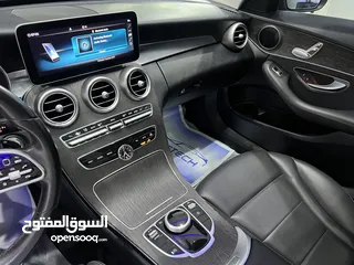  10 مرسيدس C 300 2019 - مميزه جداً قابلة للتمويل في قمة النظافة