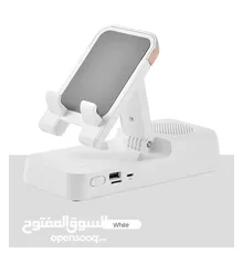  4 حامل للهاتف مع مكبر صوت بلوتوث مع بور بانك 3   في 1  كله في جهاز واحد