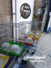  4 قفص كاسكو مع فتحة سقف ألوان شوف الوصف