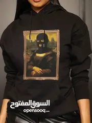  1 هودي مونا ليزا hoodie Mona Lisa (black)