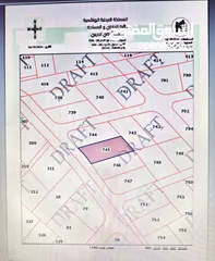  1 ارض مفروزة للبيع في اربد / الحصن,موقع مميز. المساحة: 755 م2