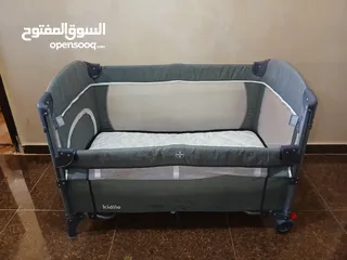  10 سرير اطفال ماركة kidilo الأصلي وبفتح next to me مع الفرشه بحالة الجديد