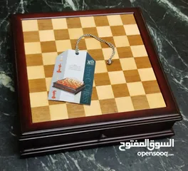  28 شطرنج تحفة ديكور من الخشب الفاخر