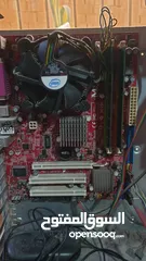  2 كمبيوتر قطع DDR2 RAM 2G CPU CORE2DUO MAINBOARD