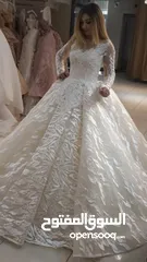  1 فستان  زفاف ايفوري تركي