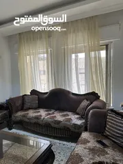  2 طقم كنب لون بني خشب ثقيل ومتين جدا