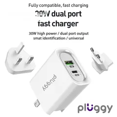  5 ‏ Pluggy 30W Fast Charger ‏ Pluggy Middle East شاحن سريع بقوة 30 واط