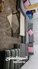  3 طقم كنب للبيع بسعر مغري محشي ريش واسفنج سهل الفك وسهل الغسيل لانه كل قطعة لحال