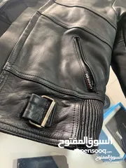  2 جاكيت دراجات جلد اسود