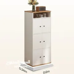  2 خزانة منزليه ب6دفاتبلون الابيض