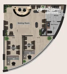  5 تملك مكاتب تجاريه فاخره  بمساحات مختلفه من50 م الى 550 م