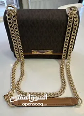  2 Jade large logo and leather cross body bag