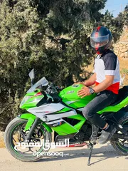 8 Kawasaki ninja 2017 250شطب مع وراقو  رقم