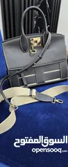  9 شنطة جلد طبيعي ( salvatore ferragamo calfskin thestudiocagebagsella) صناعة ايطالية