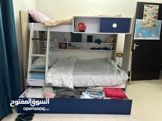  6 bunk bed w/storage and mattress