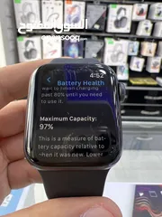  5 Used Apple Watch Series 6 (40mm) ساعة ايفون الاصلية اصدار السادس (قياس40مم)  مستعملة بطارية 97٪؜ ///
