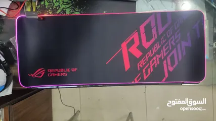  4 ROG Republic Of Gamers RGB Gaming Mouse pad extended Large