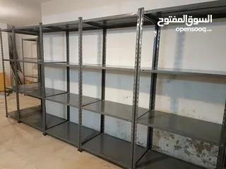  1 رفوف دكسون حديد تفصيل جديد للمحلات والمستودعات والشركات و المكاتب والعيادات والدوائر الحكومية  رفوف