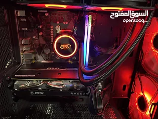  5 Ryzen gaming pc water cooling 5700xt + 5600 r5