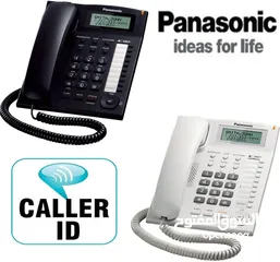  2 تلفون ارضي جهاز هاتف KX-TS880 Panasonic