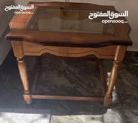  6 طقم طاولة وسط لغرفة جلوس مع طربيزات جانبية