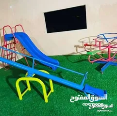  6 جميع العاب الحدائق والمتنزهات والحضانات من مراجيح وسحاسيل وكراسي بحر واطقم تارتان