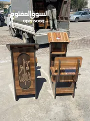  3 كرسي صلاة خشب الاصلي