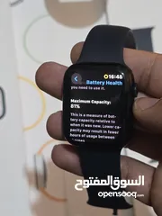  4 ساعة ابل الجيل السايع apple watch 7 series 45mm midnight