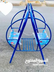  2 مرجيحة مزدوجة للاطفال   تمنح الطفل جوا من المتعة واللعب  مرجيحه حديد بمواصفات عاليه وتصنيع