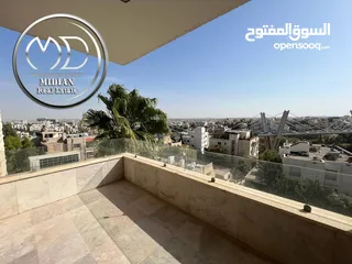  1 شقة طابقية فارغة للايجار جبل عمان مساحة 320م طابق ثاني اطلالة جميلة تشطيب سوبر ديلوكس