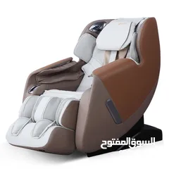  1 كرسي المساج آريس يو نوفا - لون بني/بيج مع 8 برامج المساج اوتوماتيكية لكامل الجسم