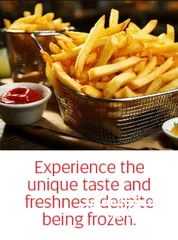  4 9mm French Fries  2.5kg x 4