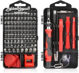 1 طقم مفكات للصيانة يحتوي على 115 قطعة