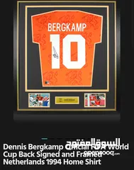  1 Dennis Bergkamp Official FIFA World Cup Back Signed