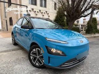  5 ‎هيونداي كونا كهرباء موديل 2022 كلين تايتل خالي من الحوادث جمرك اليوم ترخيص وتأمين سنه كامله