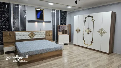 3 غرف نوم تركي 7 قطع شامل تركيب ودوشق الطبي مجاني